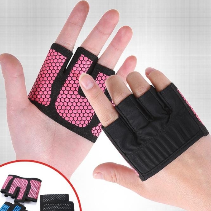Novo 3 cores ginásio de fitness metade dedo luvas das mulheres dos homens para crossfit treino luva levantamento de peso musculação protetor de mão