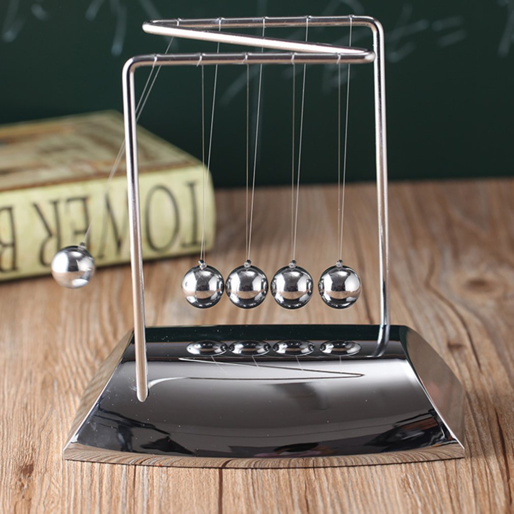 Newton Bureau Tafel Decor Metal Cradle Slinger Ball Natuurkunde Science Pendulum Steel Balance Ball Home Office Decoratie