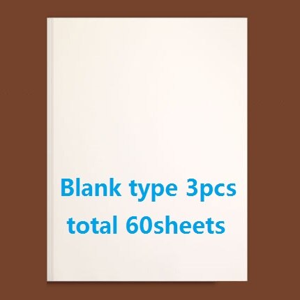 60Sheets Text Writing Training Stationery Graph Paper Beige Protect Eyesight Students School Office Business Draft Home Letter: 3431 3pcs 60sheets