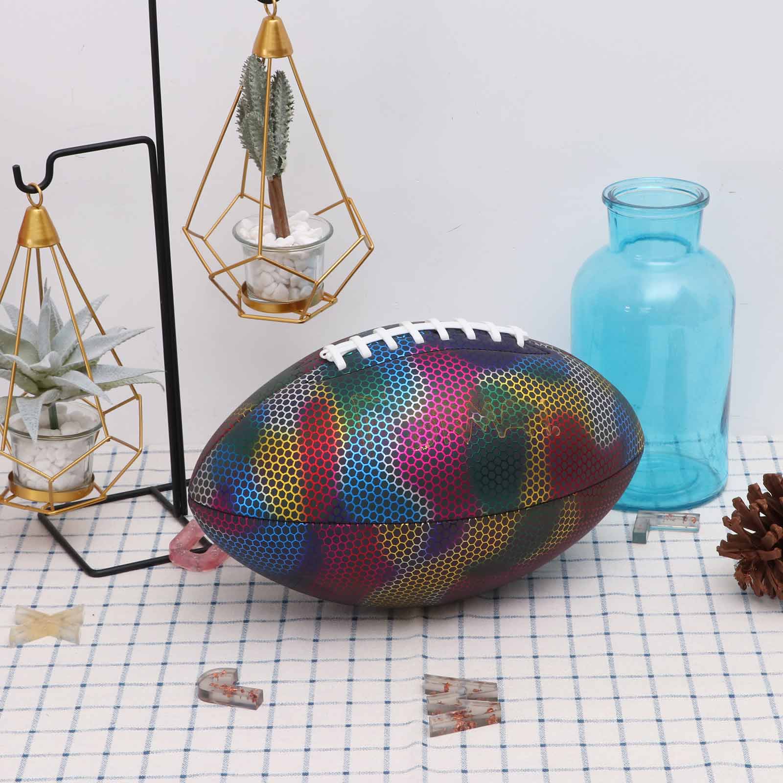 Football American Ball Reflective Rugby Ball Size 9 Rugby Ball Children Sports Match Standard Training Rugby Street Football