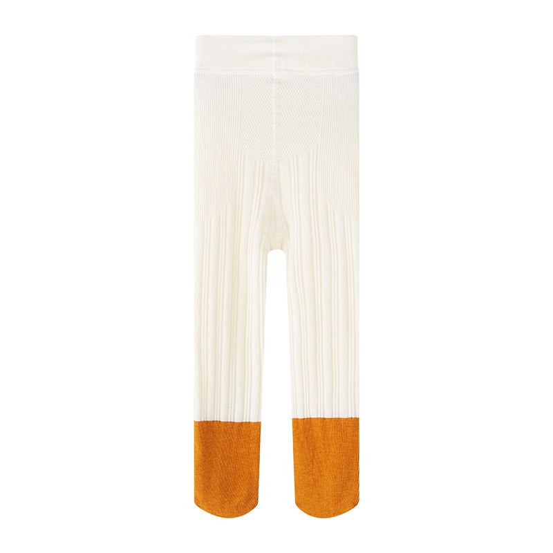 Frühling Neue Spleißen Mädchen Strumpfhosen Dual-zweck Gabelung Streifen freundlicher Boden Socken Baby Socken