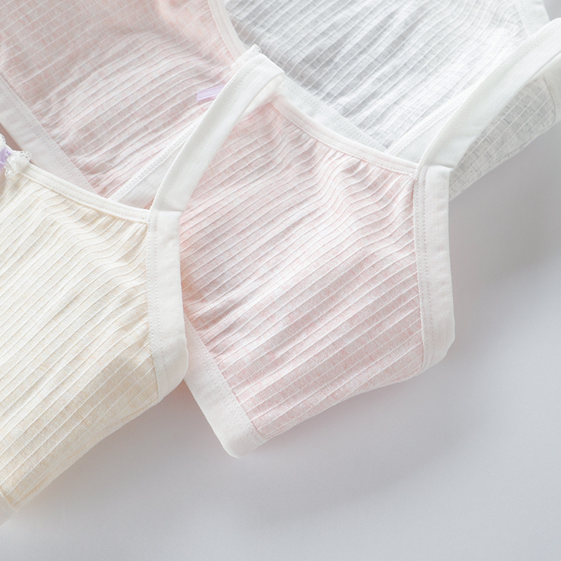 Girls Bra Brassiere Underwear Cotton Kids Bra Bow Adolescente Girls Training Bras Breathable Teenage Girl Tops Crop