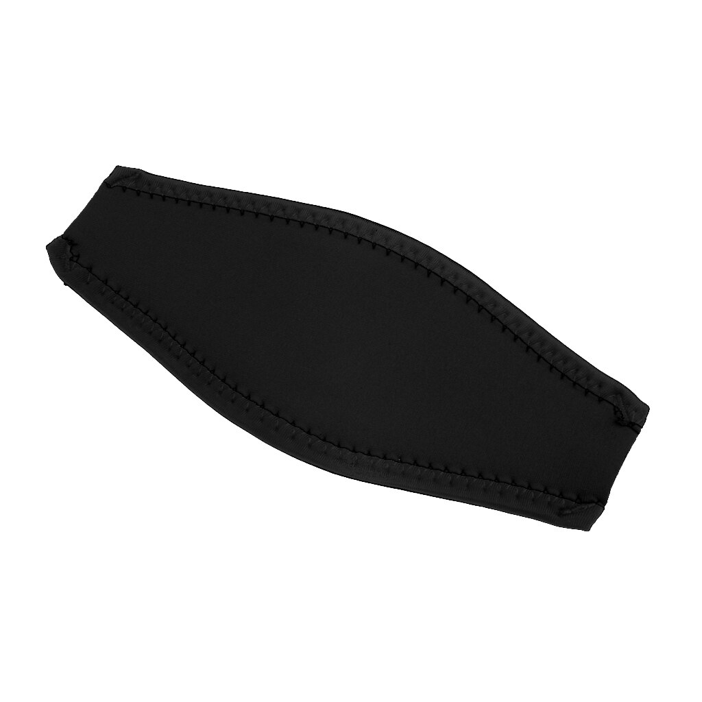 Duikers Duiken Verstelbare Fit Masker Band Haar Bescherming Gear Wrap Duiken Masker Strap Cover Neopreen: Black