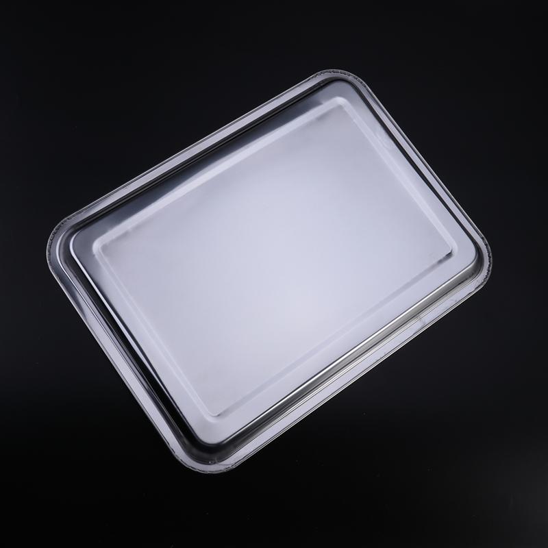 Stainless Steel Grill Plate Resuable Dish Drying Tray Dish Washer Grill Pan Kitchen Tableware