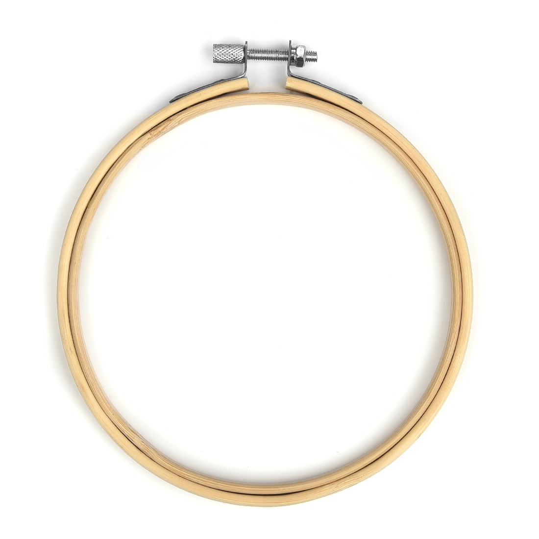 Juego de marco de aros de bordado de madera de 10-30cm, anillos de aro de bordado de bambú para manualidades con aguja de punto de cruz DIY: YELLOW