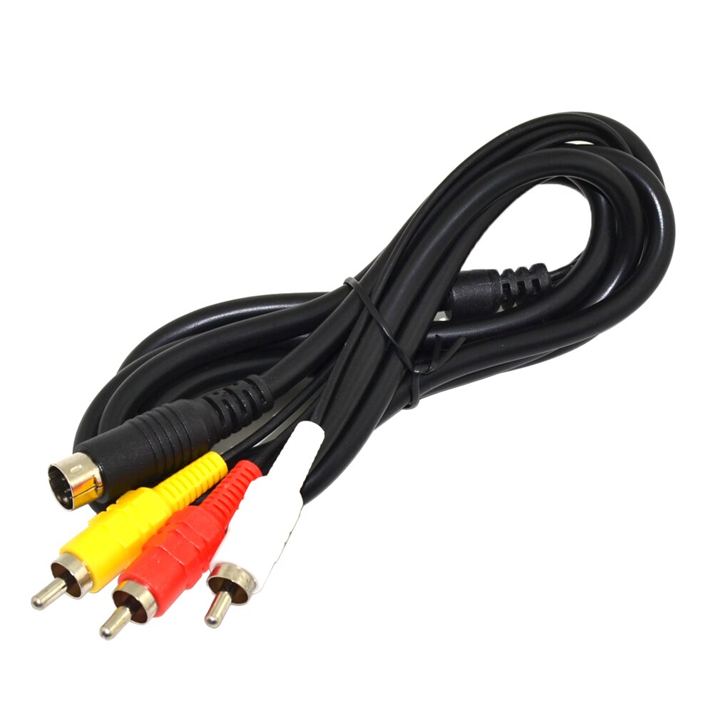 Nikkel Plating Plug Av-kabel voor SEGA Saturn RCA Cord voor SS