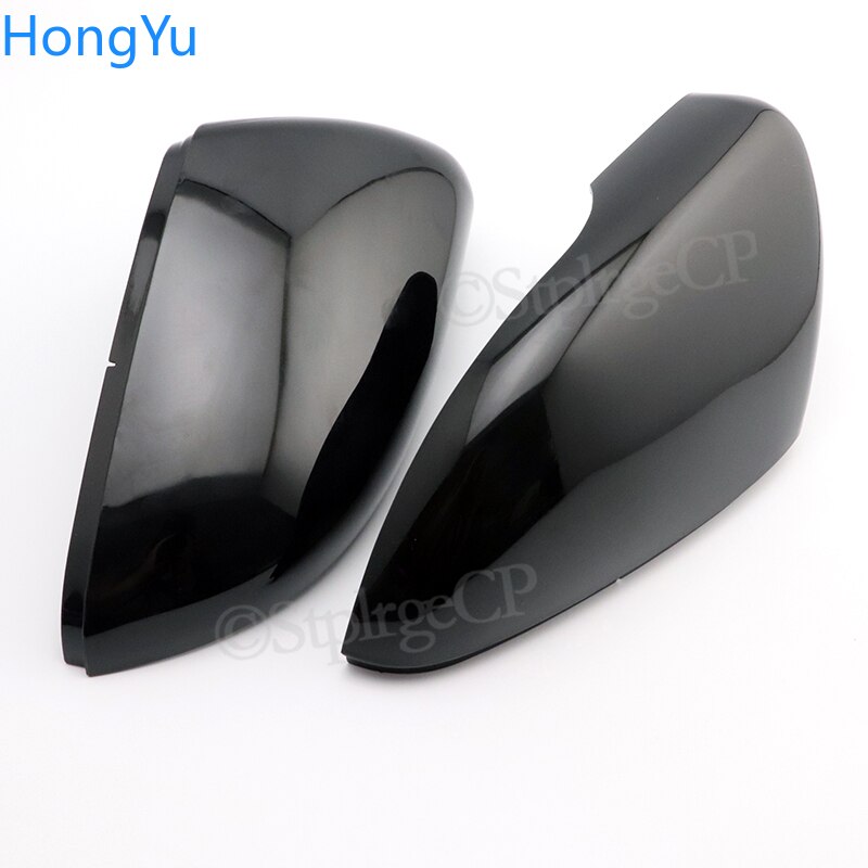 2 stk. sidespejl dæksler til vw golf 6 gti 6 golf 6 r mk6 r20 touran par vinge bakspejl cover cover cap cap sort