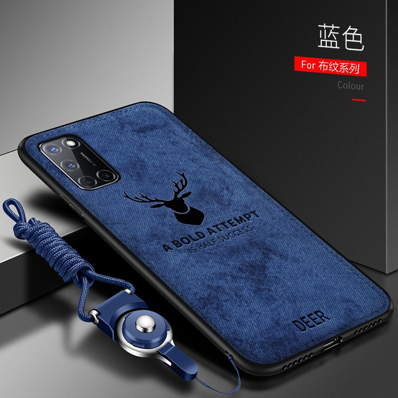 Pour OnePlus 8T étui de luxe en Silicone souple + tissu dur cerf chat housse de protection arrière pour one plus 8t oneplus 8T 1 + 8T coque