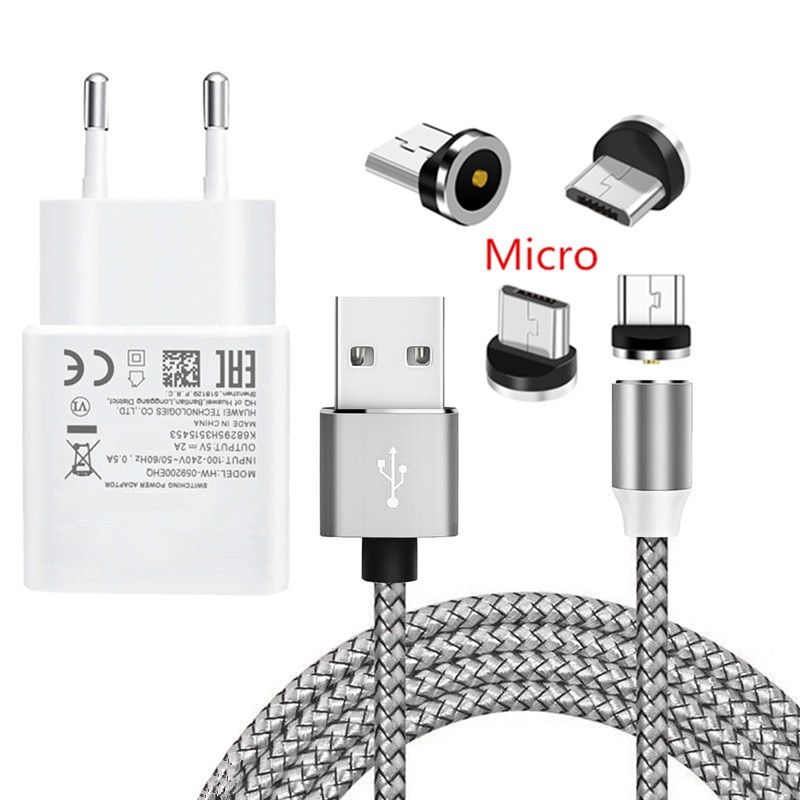 Magnetic Micro USB Charge Cable Redmi 7A 6 5 vivo S1 Oppo A9 R11 Phone Wall charger For Huawei Y5 Y6 Y7 Y9 8A honor 8X