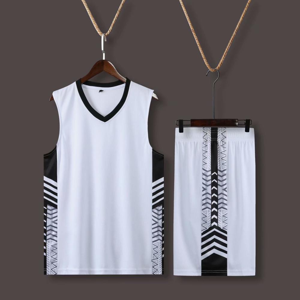 Basketball uniform suits men's ball clothes custom-made sports vests custom competition training printing team uniforms: 5XL