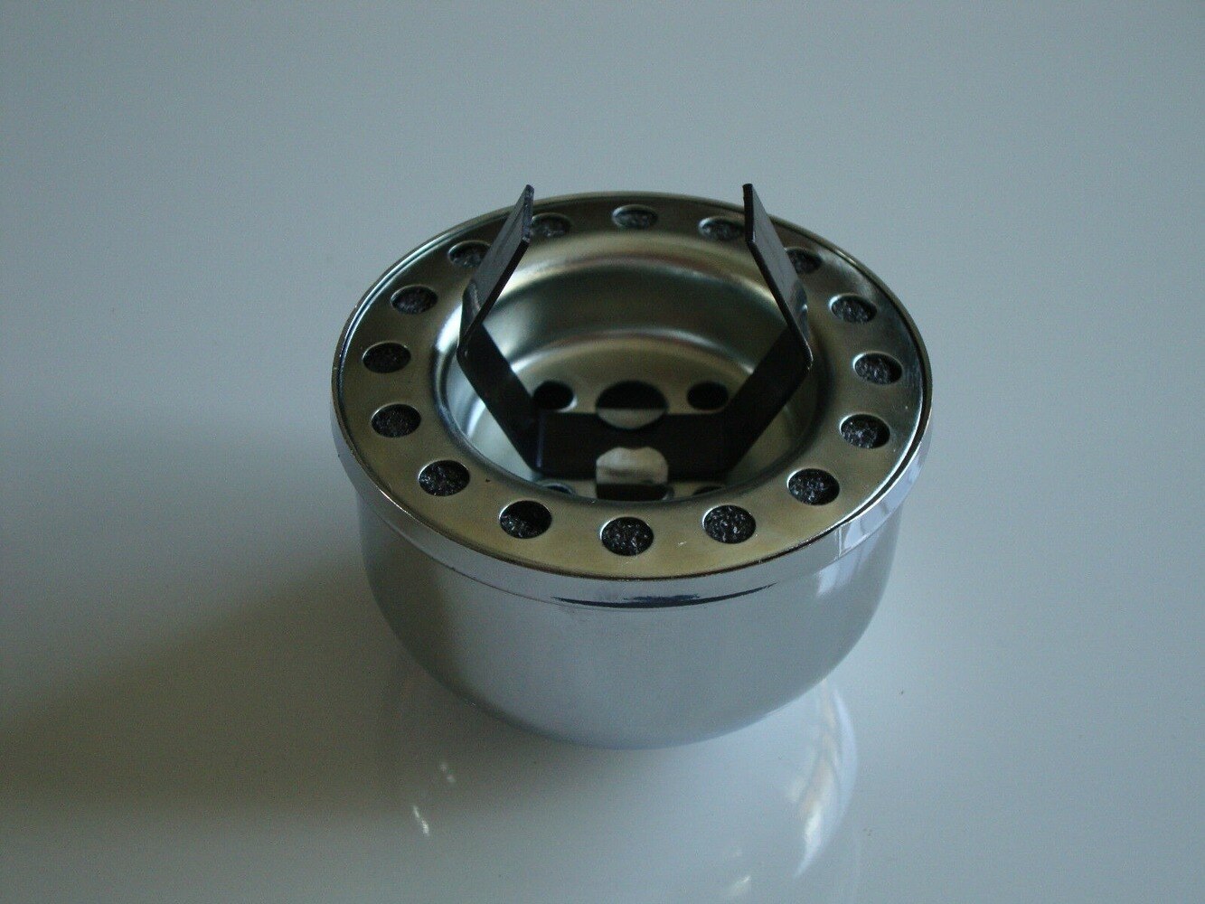 CHROME BREATHER PUSH IN OIL FILLER CAP SBC 283 327 350 RAT ROD ROD #4802