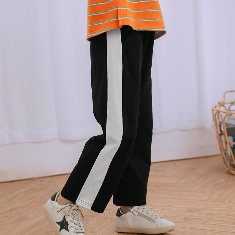 Spring Girls Loose Pants Clothing Kids Cotton Wide Leg Ankle Length Trousers Teenage Girls Casual Pant Children Bottoms
