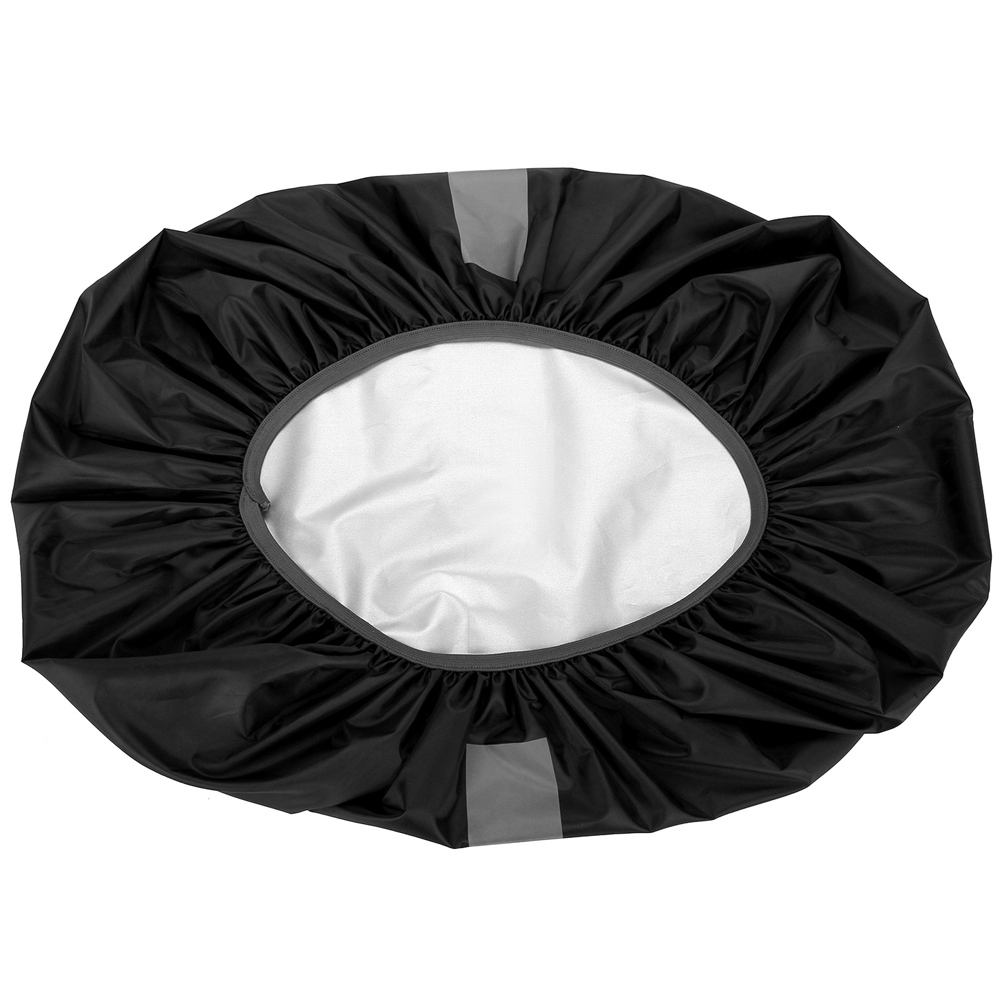 Women Men Waterproof Bag Rain Cover Backpack Cover with Reflective Strip For Cycling Camping Hiking Mountaineering Black