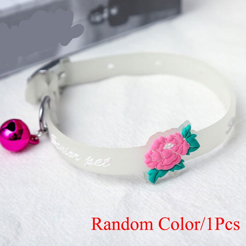 Collar fluorescente para perro, suministro ajustable para mascotas con correa para cuello de mascotas, anillo de cuello para mascotas que brilla en la oscuridad, suministros para mascotas: rose