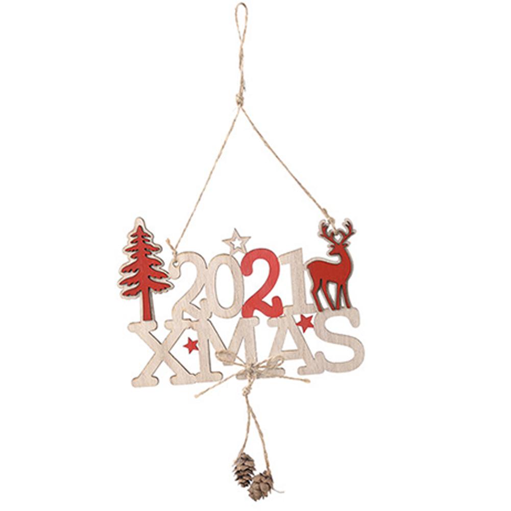 Vrolijk Kerstfeest Borden Houten Deur Opknoping Hanger Ornamenten Indoor Outdoor Muur Boards Voor Feestdagen Muur Deur Decoraties: A