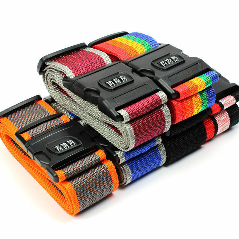 2/1PC Luggage Buckle Strap Anti-theft Password Lock Packing Belt Luggage Strap Bundling Belt Packing Belt Strap Suitcase Belts