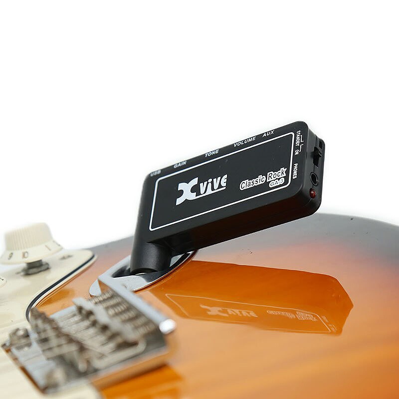 Amplificador Xvive GA3 Classic Rock Mini, portátil, recargable, enchufe de guitarra eléctrica, auriculares