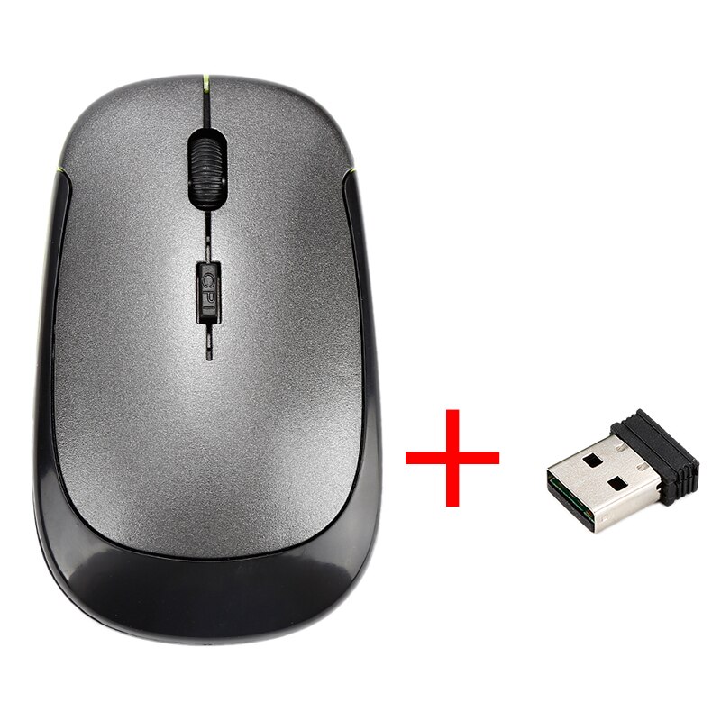 Newly 2.4 GHz Optical Wireless Mouse Ultra-thin Office Mice + Receiver Ergonomic Wireless Mouse For PC Laptop: 4