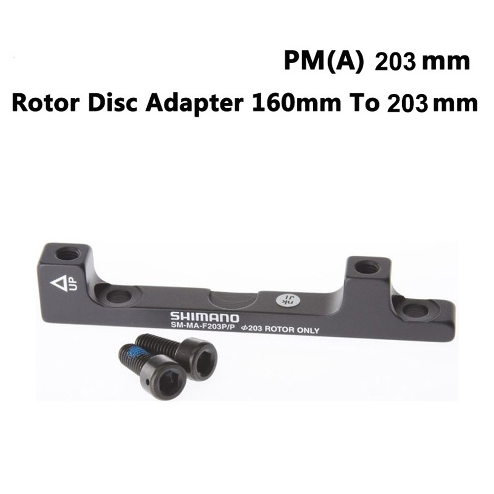 SHIMANO Originele Schijfrem Adapter PM EEN Pijler Schijfrem Beugel Voor 180mm 203mm Rotor RT86 RT81 RT56 F180P/P2 F203P/PM
