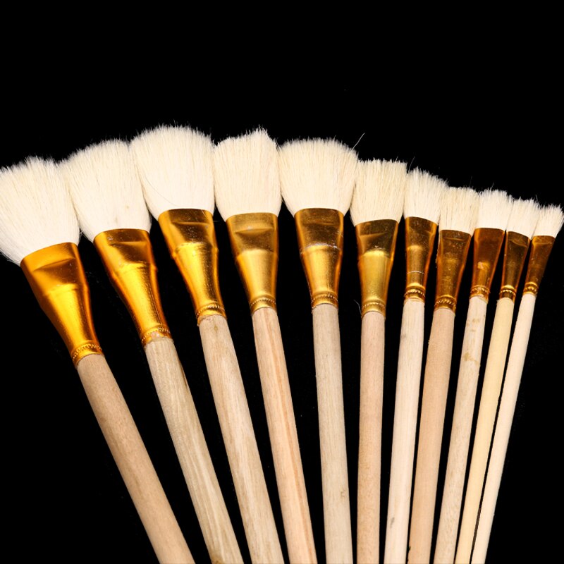 10 stücke Wolle Stift Pinsel Glatte und Weiche Gold Blättert Stift Gute Werkzeug für Vergoldung Blätter Pinsel