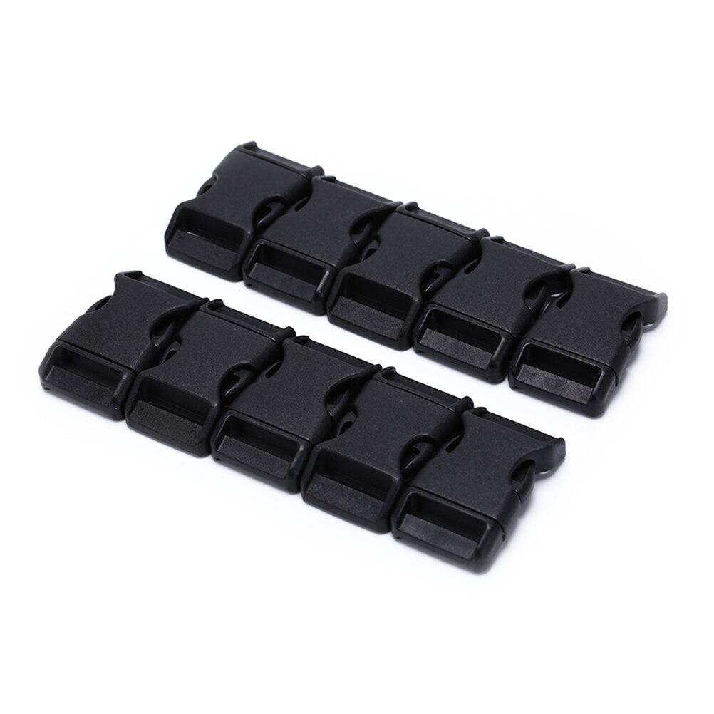 10pcs/lot Plastic Molle Tatical Backpack Belt Bag Parts Strap Webbing 25mm Hardware Dual Adjustable Side Release Buckles