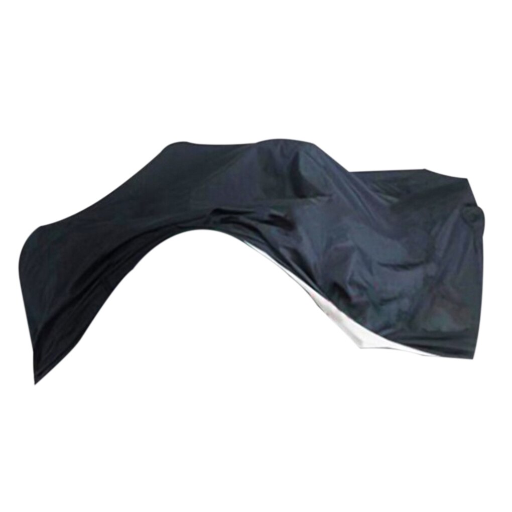 190T ATV Car Covers Vehicle Shelters Waterproof Dust Rain Protectors Canopy Outdoor Silver Black: L