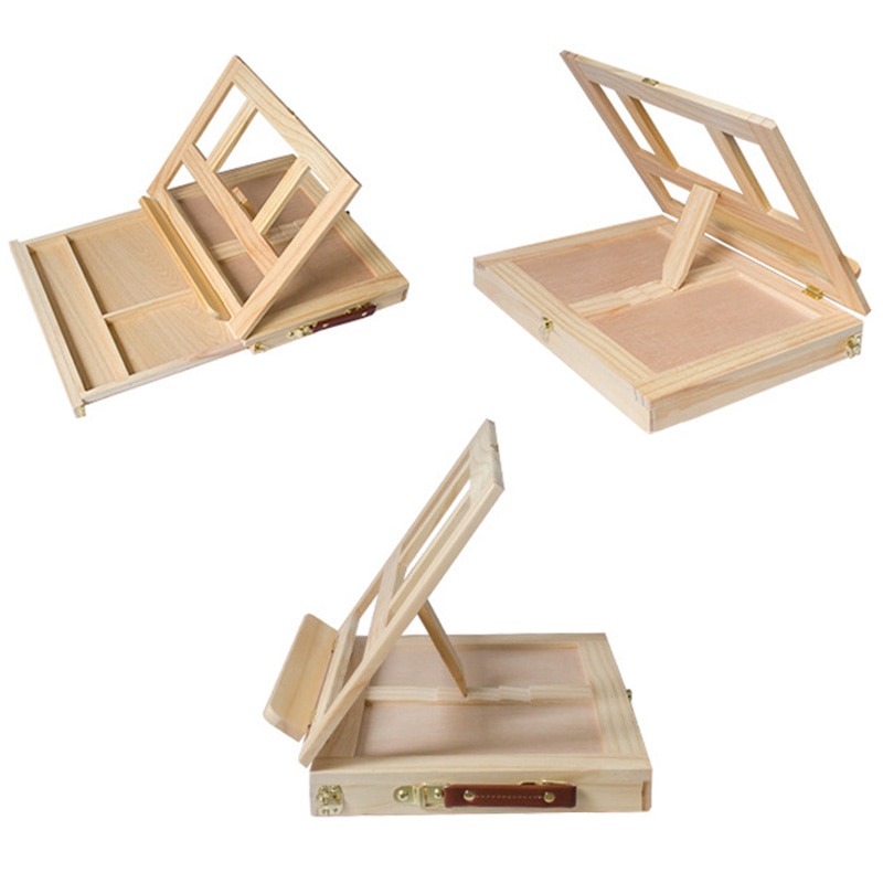 Multifunction Painting Easel Artist Desk Easel Portable Miniature Desk Light Weight Folding Easel for Storage or During Trips