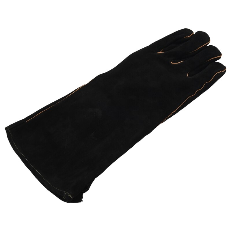 Extreme Heat&amp;Fire Resistant Gloves Leather with Stitching,Mitts Perfect for Fireplace,Stove,Oven,Grill,Welding,Bbq,Mig,Pot Holde