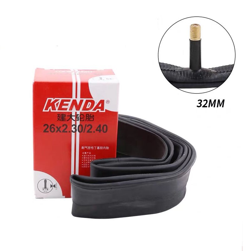 KENDA MTB 26 inch Tube 26×1.95/2.125 2.3/2.4 26 Bike Inner Tube: 26x2.3-2.4C AV 32mm