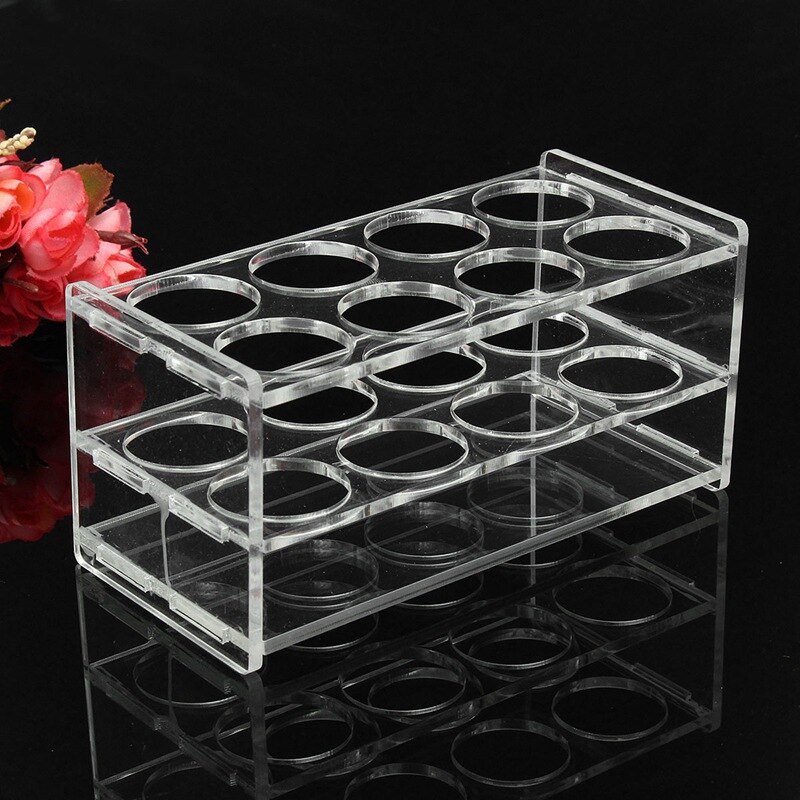 8 Holes Laboratory Test Tube Rack Plastic in Test Tube 50ML Tubing Holder Rack Stand Shelf For School Lab Equipment Supplies