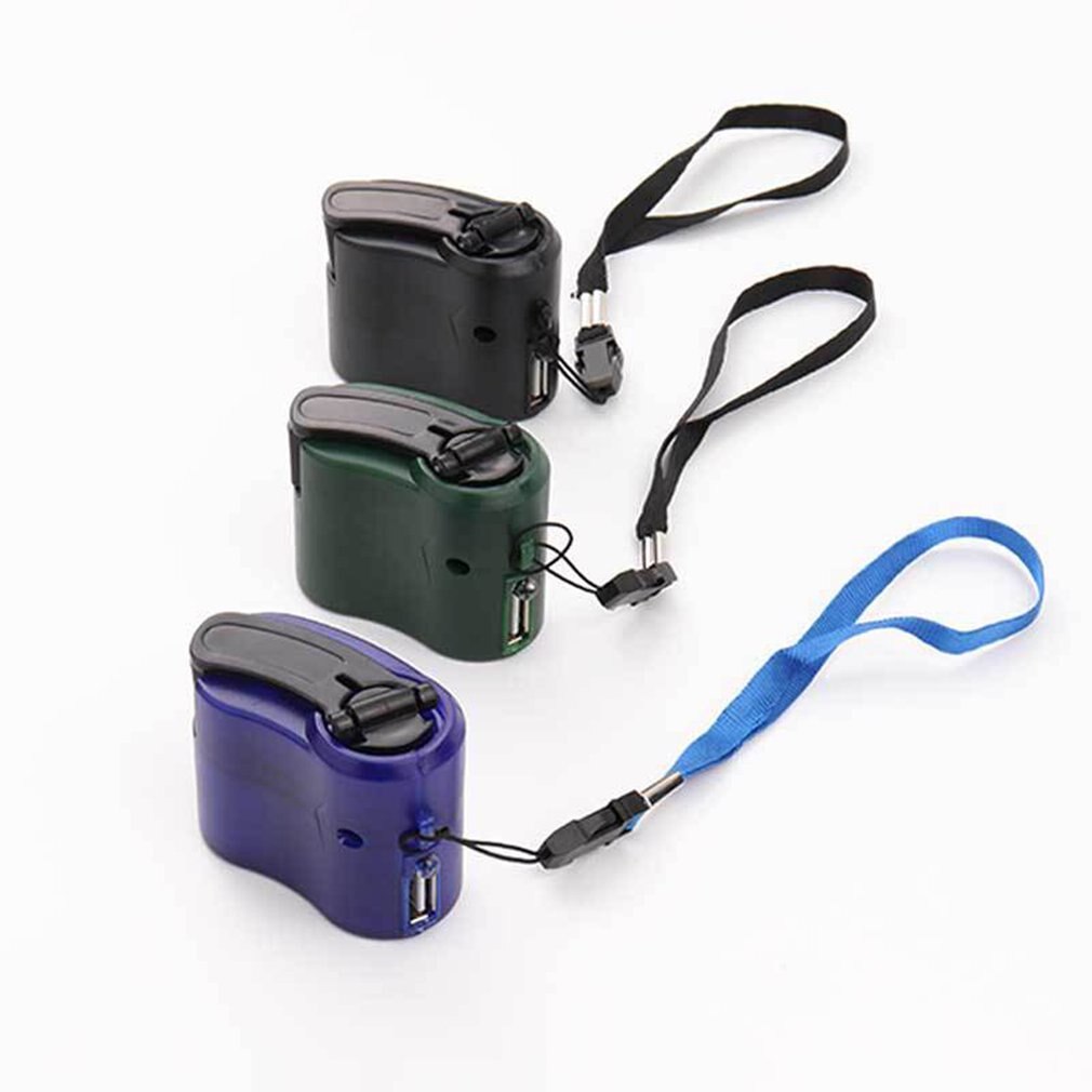 Mobile Phone Emergency Power USB Hand Crank Charger Electric Generator Universal Mobile Charge Hand Dynamo Charging