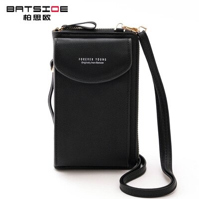 Foreveryoung Summer Large-capacity Large Mobile Phone Bag Small Fresh Messenger Multifunctional Ladies Wallet Single Shoulder: Black