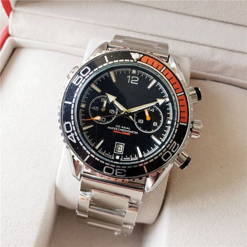 Mannen Mode Hoogwaardige Leisure Quartz Horloge Waterdicht Horloge Hoge Gradea: Bruin