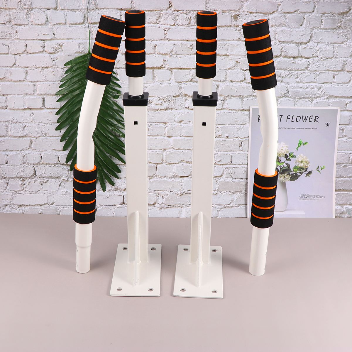 1Pc Upper Body Doorway Workout Bar Heavy Duty Pull-Up Bar Chin-Up Trainer for Home Gym(White)