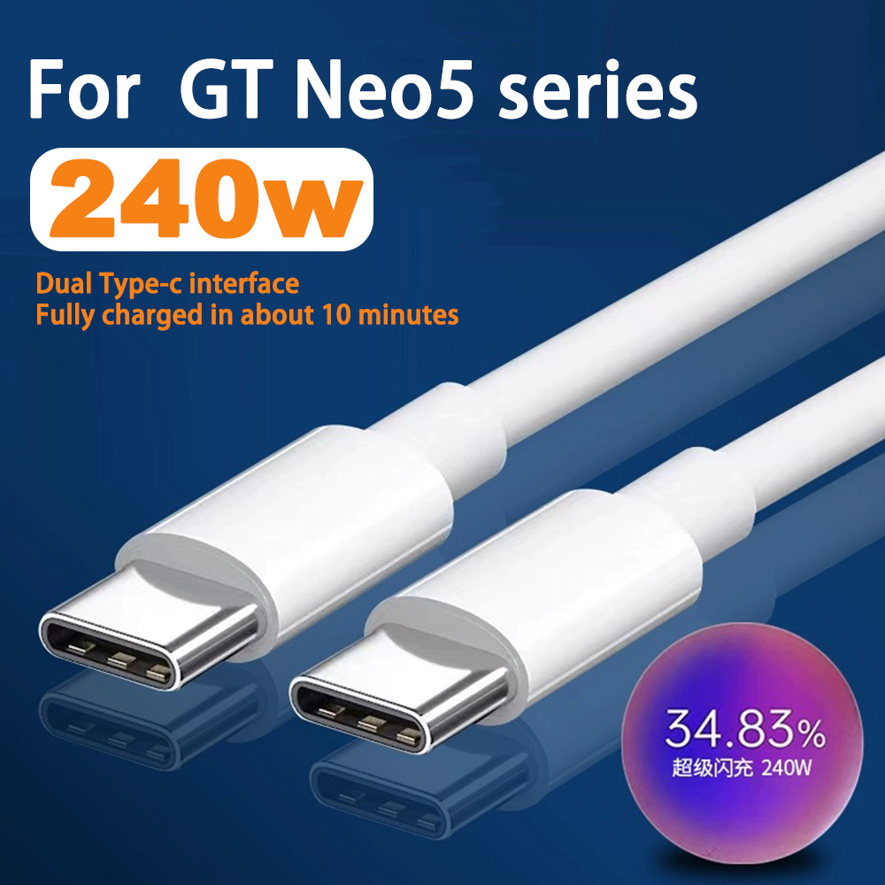 240 W 150 W UltraDart SUPERDART Oplaadkabel USB Type C Oplader Voor Realme GT3 GT5 GT Neo3 Neo5 GT2 Explorer Master 11 Pro