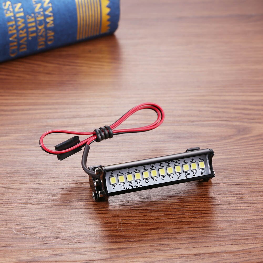 Universele 55Mm 12 Led Truck Dak Licht Milieubescherming En Duurzaamheid Voor 1/10 Rc Model Auto Deel Accessoires