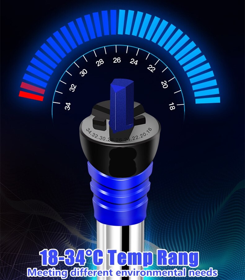 Appareil de chauffage d'aquarium Submersible Thermostat de température tige de chauffage 50/100/200/300/500W accessoires de réservoir de poissons d'aquarium Submersible