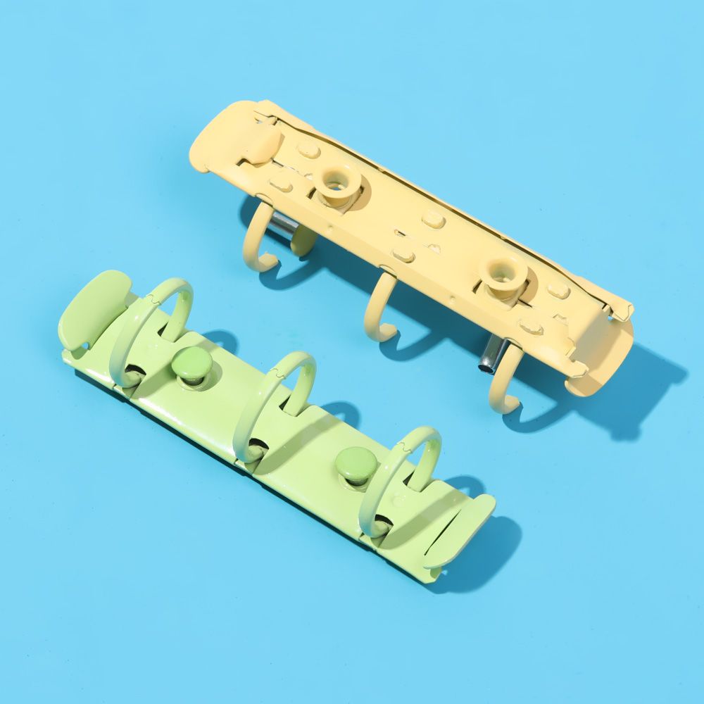 Metal Binding Clips Spiral Rings Binder Clip With 2 Pairs of Screw For Diary Notebook Planner A5 A6 A7 Binder Clip File Folder