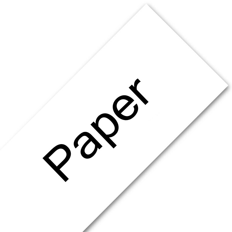 Unistar 91201 91200 12267 compatible pour Dymo Letratag 12m x 4m rubans de papier plastique 91330 91331 Letratag LT-100h étiqueteuse: White Paper