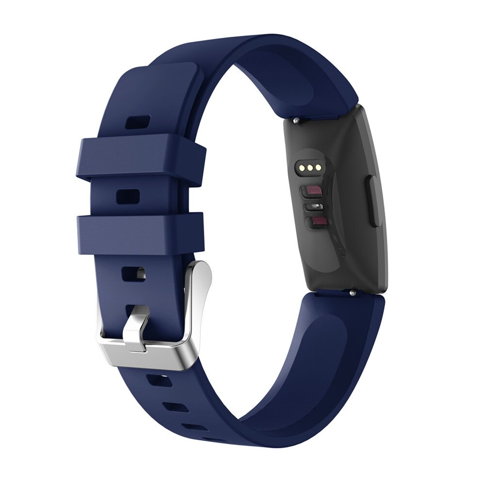 for Fitbit Inspire HR silicone strap for Fitbit Inspire HR sport unisex frontier/classic wrist bands strap accessory: Midnight blue / S