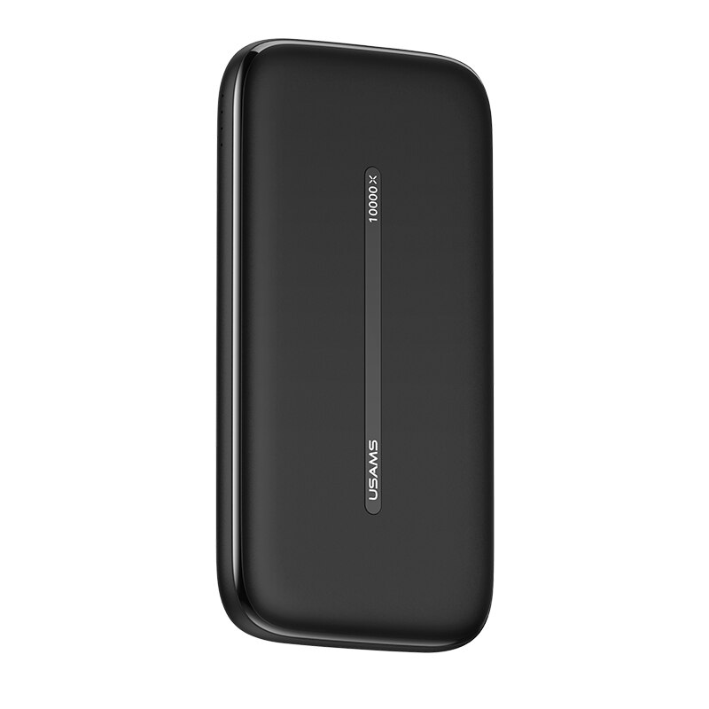 Usams Power Bank 10000 Mah Draagbare Opladen Powerbank 10000 Mah Usb Poverbank Externe Batterij Oplader Voor Xiaomi Mi 9 8 iphone: Updated Black