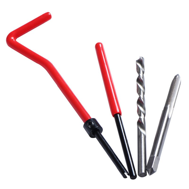 30PCS M5/M6/M8 Wrench Twist Drill Bit Kit Thread Repair Tool Kit for Restoring Damaged Threads Spanner High Speed Steel Tap Die