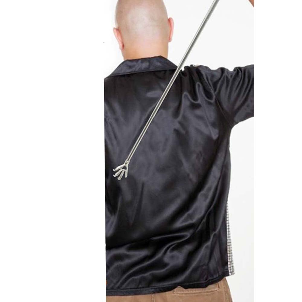 Terug Tickle Jeuk Massage Pen Roestvrij Terug Scratcher Draagbare Uitschuifbare Verstelbare Telescopische Handy Pocket Size