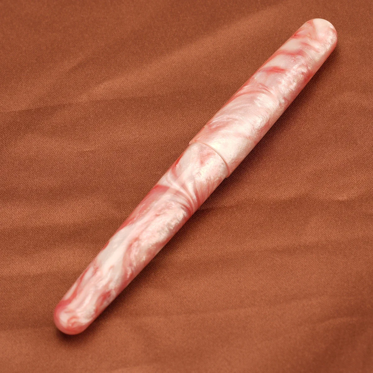 Fuliwen 017 Resin Fountain Pen EF/F/M/Blade Nib Big Size Ink Pen Luxury Unique Irregular Patterns Pen for Office Business: PURPLE / B