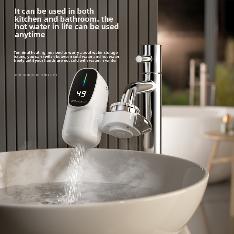 Instant elektrische warmwaterboiler keukenkraan adapter snelle verwarming kraan digitaal display boiler badkameraccessoires