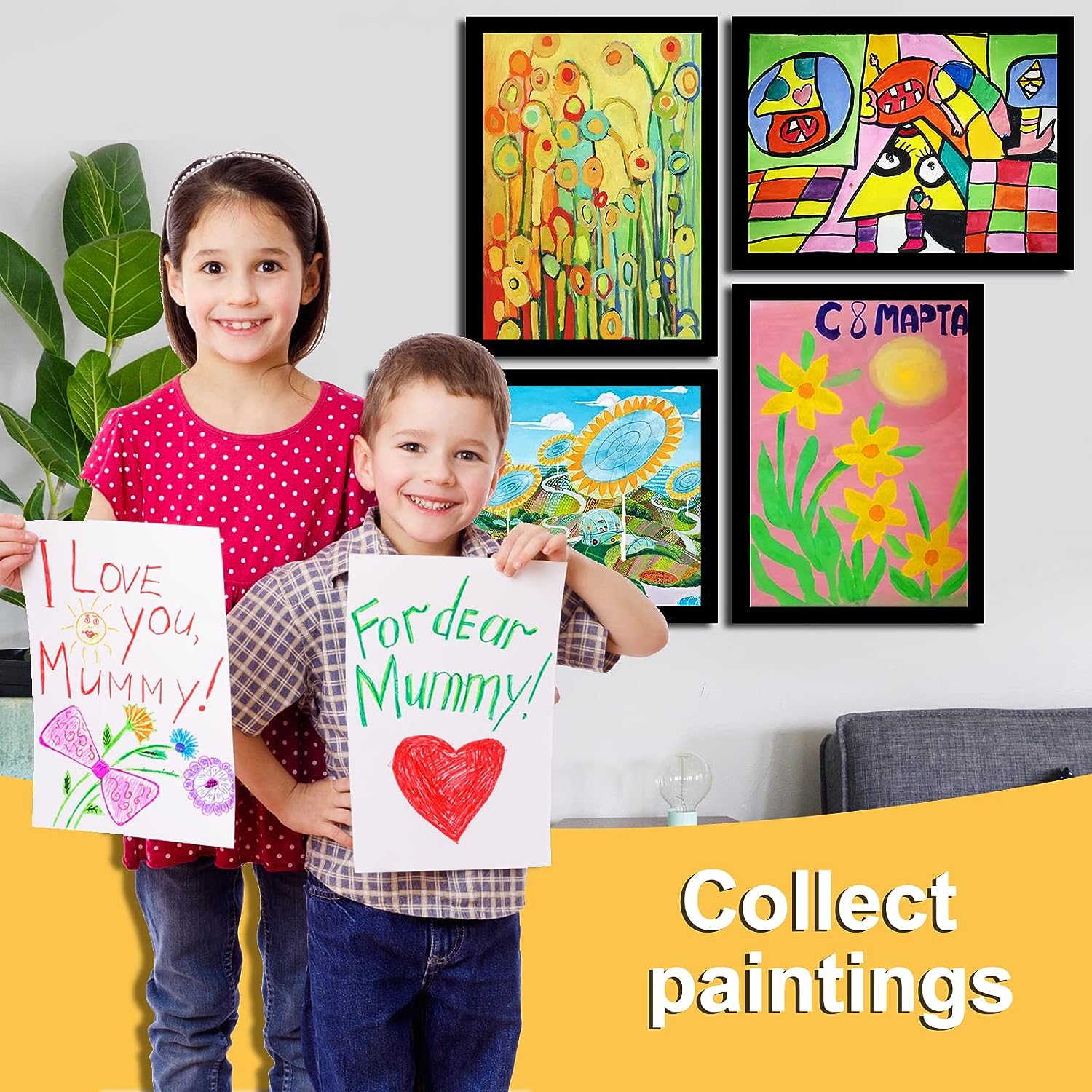 Magnetiske billedrammer selvklæbende magnetisk fotoramme plakat certifikat kunstværk billedrammer til køleskab væg boligindretning