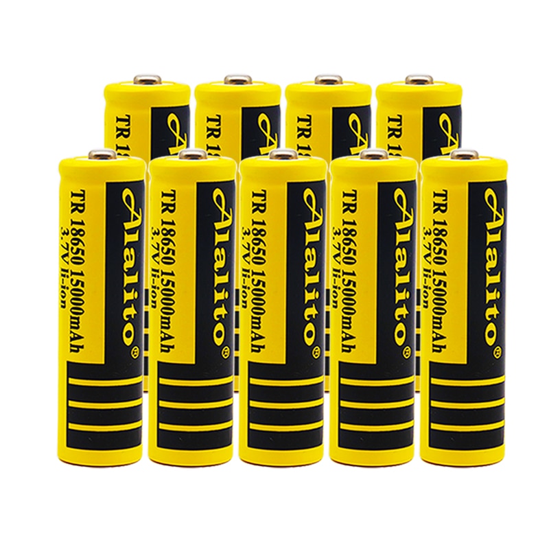 18650 battery 3.7V 15000mAh rechargeable liion battery for Led flashlight battery 18650 battery +USB charger