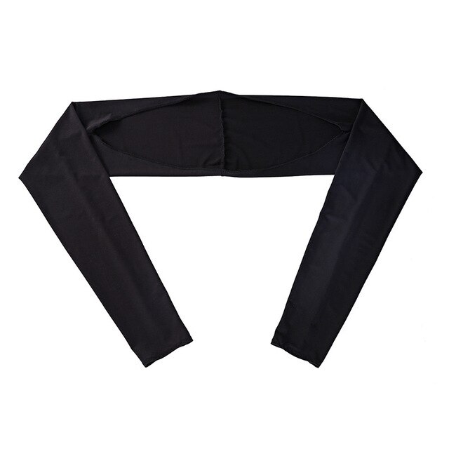 Ladies Shawl Cuff Gloves Golf Sports Cycing Sleeves Ice Silk Sunscreen Summer UV Sun Protection Clothing for Outdoor Activities: Black