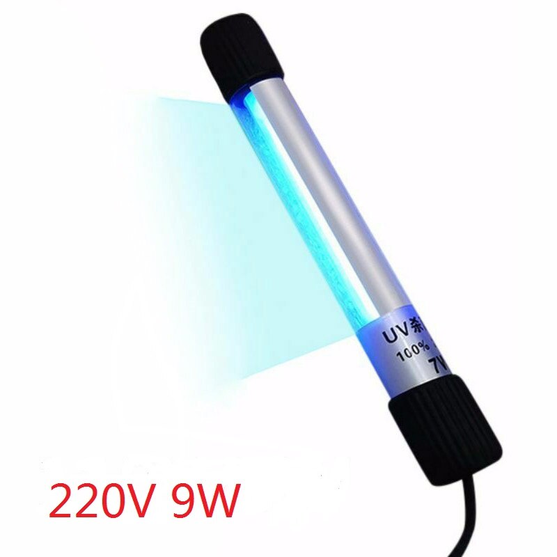Led Uv Desinfectie Lamp Plug Draagbare Uvc Sterilisator Licht Buis Uv Lamp Schoonmaken Tool Waterdichte Lampada Uv Germicida: 220V 9W EU