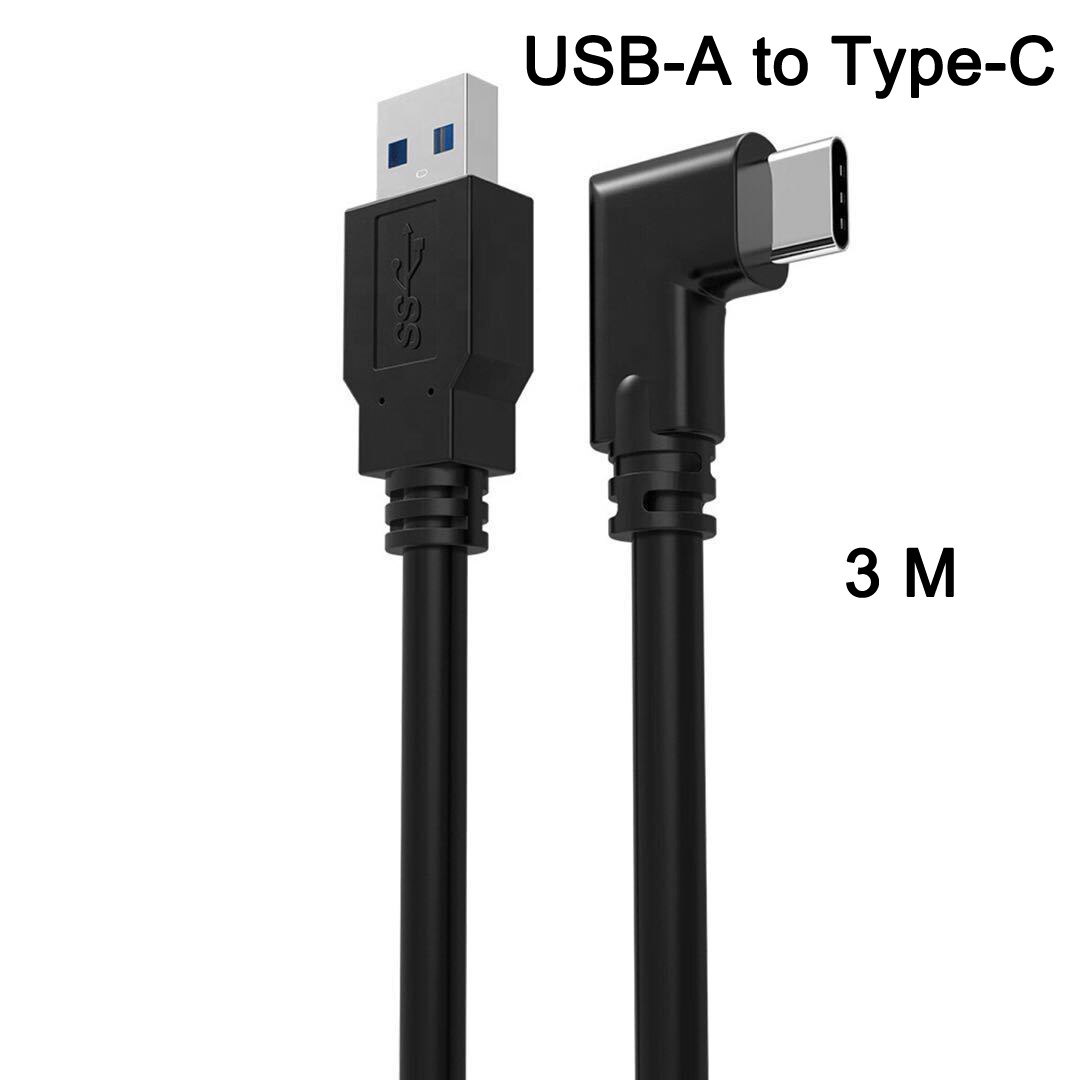 Cable USB tipo C a USB tipo C para Oculus Quest 2, accesorios de enlace, realidad Virtual, gafas VR, auriculares, casco de juego, ocho juegos: A-C 3M